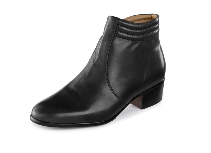 Laarsjes - GINO GALANTE, elegante heren enkellaarsjes, met rits, in Größe 040 bis 046, in Farbe ZWART Ansicht 1
