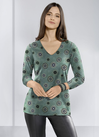 Shirt met driekwartmouwen