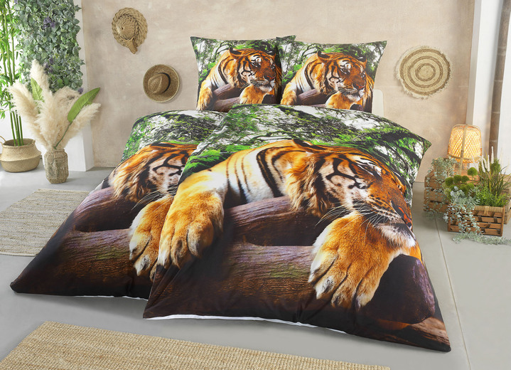 Beddengoed - Beddengoedset met digitale print, in Größe 112 (80 x 80 cm + 135 x 200 cm) bis 115 (80 x 80 cm + 155 x 220 cm), in Farbe MEERKLEURIG Ansicht 1