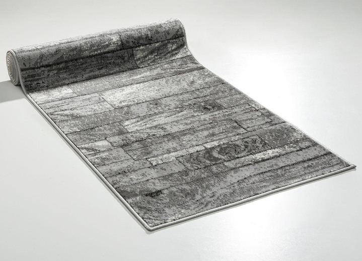 Tapijten - Decoratieve loper in gewenste lengte, in Größe 102 (Loper, 67 cm breed) bis 106 (Loper, 100 cm breed), in Farbe GRIJS Ansicht 1