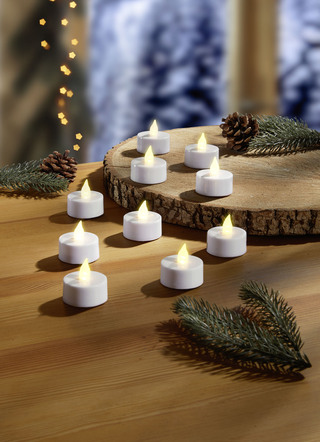 LED waxinelichtjes, set van 10