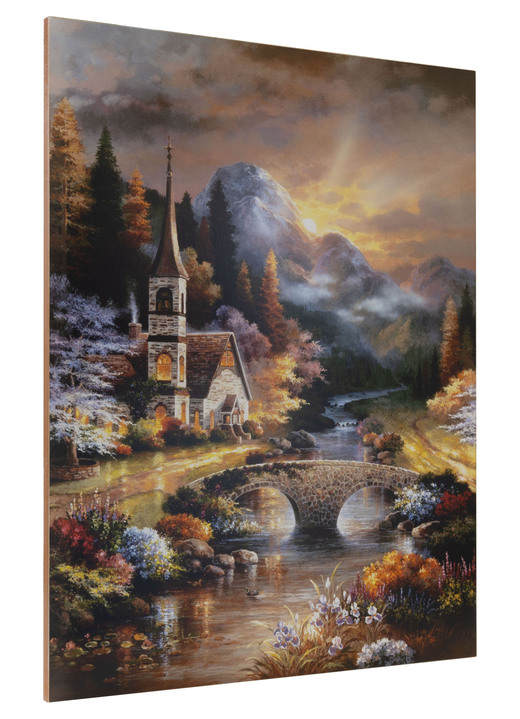 Landschap - Hoogwaardige premium kunstprintreproductie, in Farbe BUNT