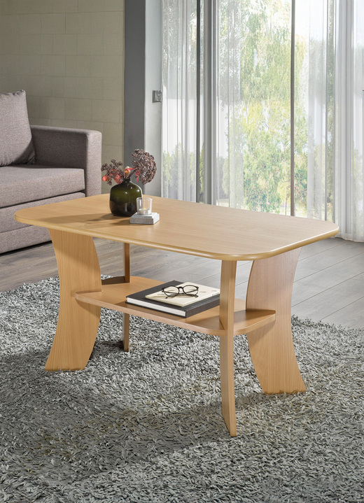 Salontafels - Salontafel met melamineharscoating, in Farbe BUCHE Ansicht 1