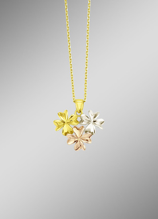 Driekleurige hanger met ankerketting