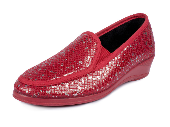 Instappers & veterschoenen - Mocassins in elegante krokodillenlook, in Größe 036 bis 042, in Farbe BORDEAUX Ansicht 1