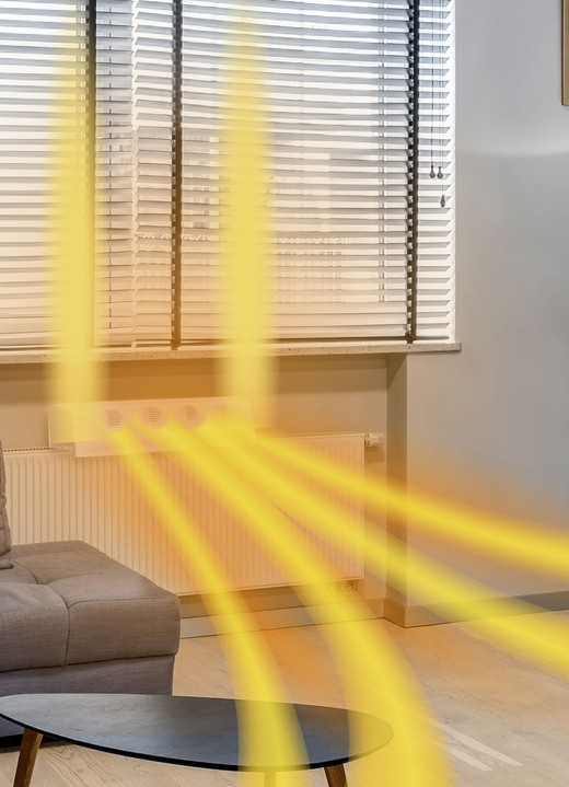 Welbehagen - Compacte, op batterijen werkende verwarmingsventilator, in Farbe WEISS Ansicht 1
