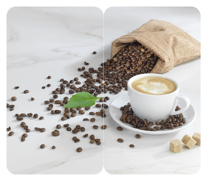 Set van 2 Café Aromatica afdekplaten voor kachels