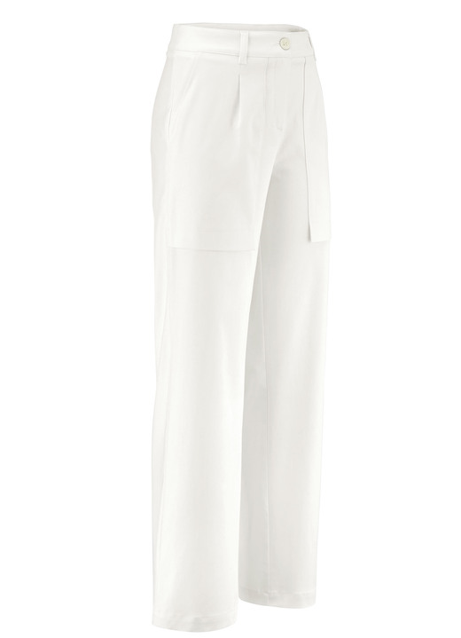 Broek met knoop- en ritssluiting - Broek met grote zijzakken Broek met knoop- en ritssluiting - Broek met grote zijzakken, in Größe 018 bis 052, in Farbe ECRU