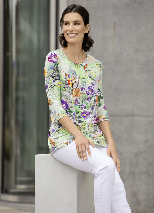 - Shirttuniek met felgekleurde print, in Größe 036 bis 054, in Farbe SALIE-PAARS-BONT Ansicht 1