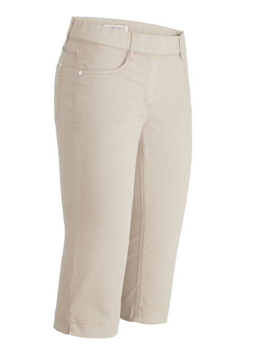 Broeken met elastische band - Bermudashort in comfortabel pull-on-model Broeken met elastische band - Bermudashort in comfortabel pull-on-model, in Größe 034 bis 052, in Farbe BEIGE