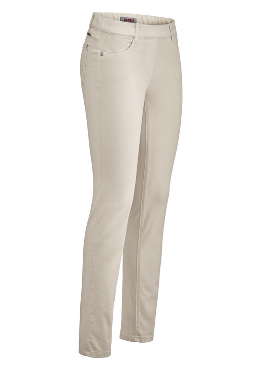 Broeken - Broek in een comfortabel pull-on-model, in Größe 017 bis 052, in Farbe BEIGE Ansicht 1