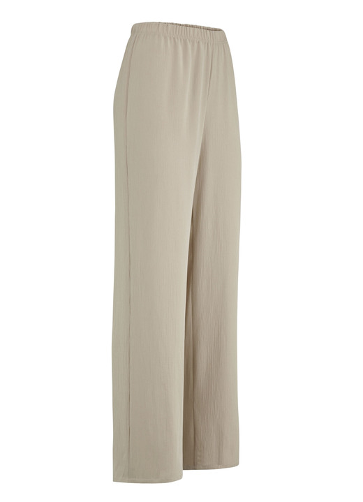 Broeken - Broek met comfortabel wijd model, in Größe 018 bis 052, in Farbe BEIGE Ansicht 1