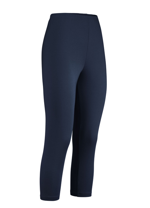 Leggings - Capri-legging, in Größe (36/38) bis (52/54), in Farbe MARINE Ansicht 1