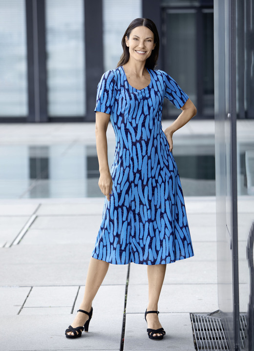 Avondkleding - Jurk van Klaus-modellen, in Größe 036 bis 054, in Farbe TÜRKIS-NACHTBLAU Ansicht 1