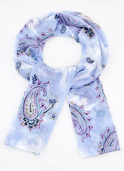 Sjaals - Sjaal met paisley-motief, in Farbe LICHTBLAUW-MEERKLEURIG Ansicht 1