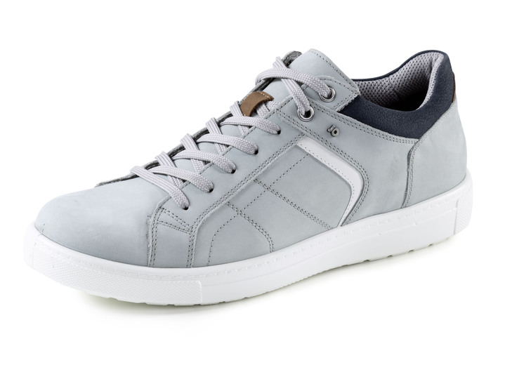 Veterschoen van nubuckleer met contrasterende biezen Schoenen KLiNGEL