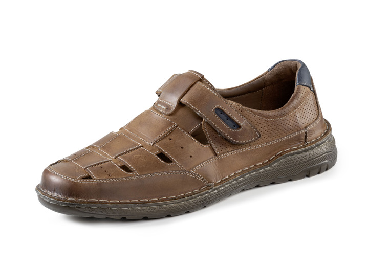 - Slippers met luchtige openingen, in Größe 040 bis 046, in Farbe MARONE-BLAUW Ansicht 1