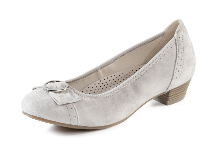 Pumps & ballerina's - Andrea Conti, chique damespumps, met elastische band, in Größe 036 bis 042, in Farbe KIESEL Ansicht 1