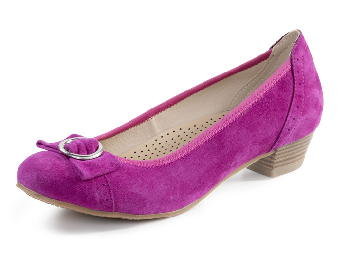 Pumps & ballerina's - Andrea Conti, chique damespumps, met elastische band, in Größe 036 bis 042, in Farbe ROZE Ansicht 1