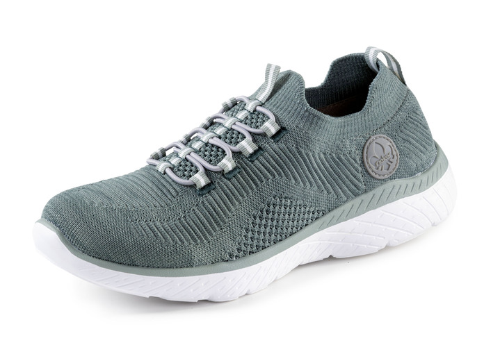 Instappers & veterschoenen - Rieker, lichtgewicht damessneakers, breedte G, met MemoSoft textiel binnenzool, in Größe 036 bis 042, in Farbe MINT Ansicht 1