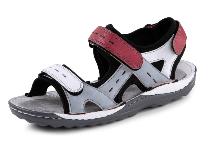 Sandalen & slippers - ELENA EDEN trekkingsandaal gemaakt van elastisch materiaal en kunststof, in Größe 036 bis 042, in Farbe BLEU-WEISS-ROT Ansicht 1