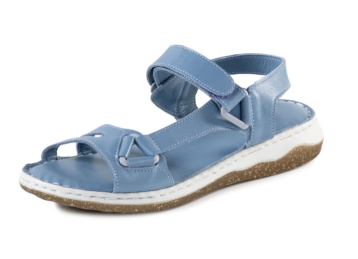 Sport- & vrijetijdsschoenen - ELENA EDEN sandaal gemaakt van zacht nappaleer, in Größe 036 bis 042, in Farbe JEANS Ansicht 1