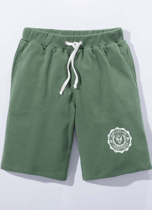 Vrijetijdbroeken - Korte broek in 3 kleuren, in Größe 046 bis 060, in Farbe DONKERGROEN Ansicht 1