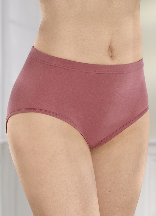 Slips - Conta set van drie slips met elastische tailleband, in Größe 038 bis 050, in Farbe TERRA Ansicht 1