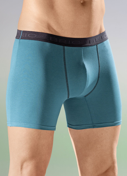 Pants & boxershorts - Set van drie broeken met elastische tailleband, in Größe 005 bis 011, in Farbe 2X BENZINE, 1X MARINE