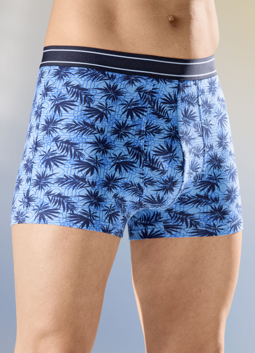 - Set van drie broeken met elastische tailleband, in Größe 004 bis 009, in Farbe BLAUW-MARINE