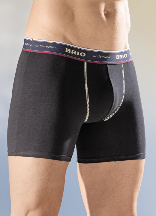 - Set van drie broeken met elastische tailleband, in Größe 005 bis 011, in Farbe 2X ZWART, 1X BORDEAUX