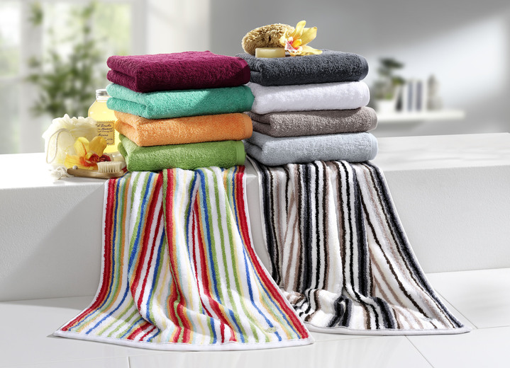 Handdoeken - Gezellige badstofserie van ROSS, in Größe 200 (2 handtassen 50/100 cm) bis 205 (5-delige voordeelset), in Farbe GRÜN