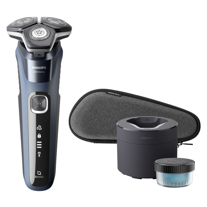 - Philips scheerapparaat S5880/50 met geavanceerde Skin-IQ-technologie, in Farbe BLAU-GRAU