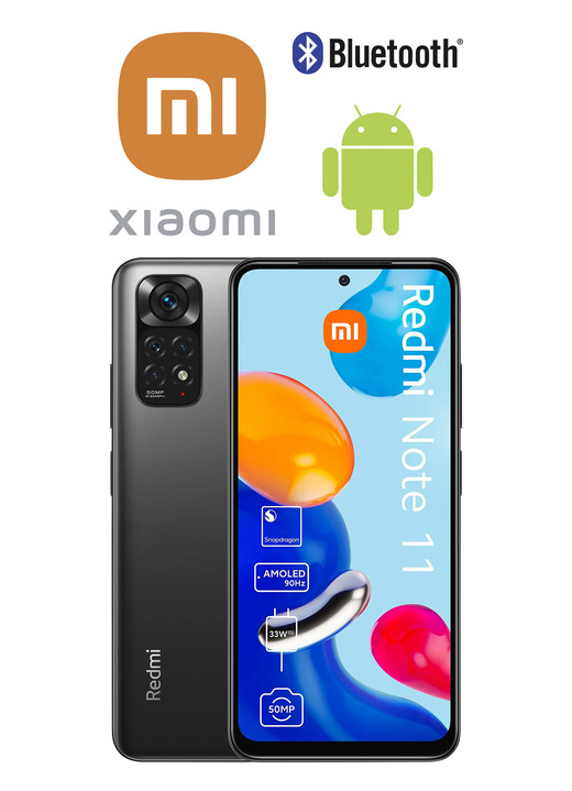- Xiaomi-smartphone Redmi Note 11, in Farbe GRIJS