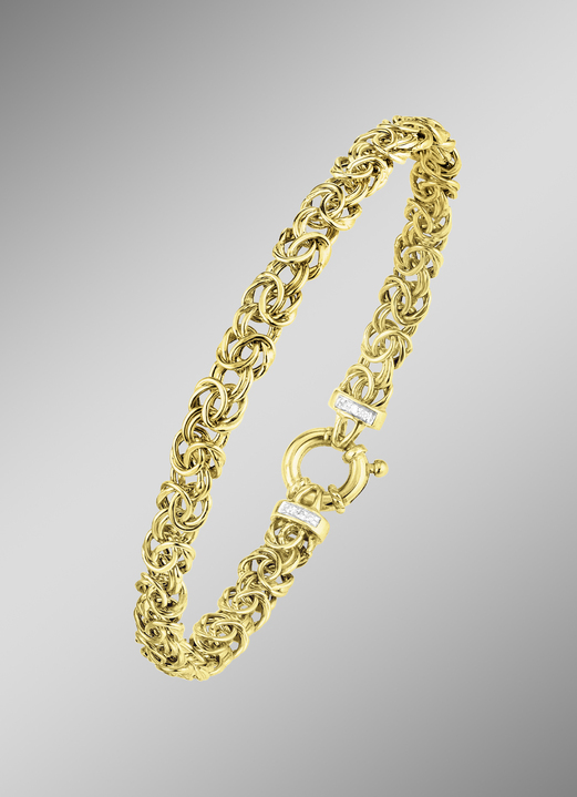 Armbanden - Prince of Wales-ketting met diamanten, in Farbe , in Ausführung Armband,19 cm Ansicht 1