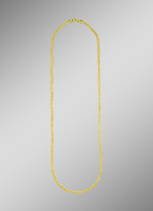 - Gevlochten gouden ketting, in Farbe  Ansicht 1