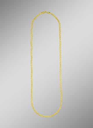 Gevlochten gouden ketting