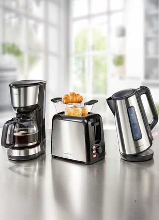 Emerio ontbijtserie met RVS toepassingen