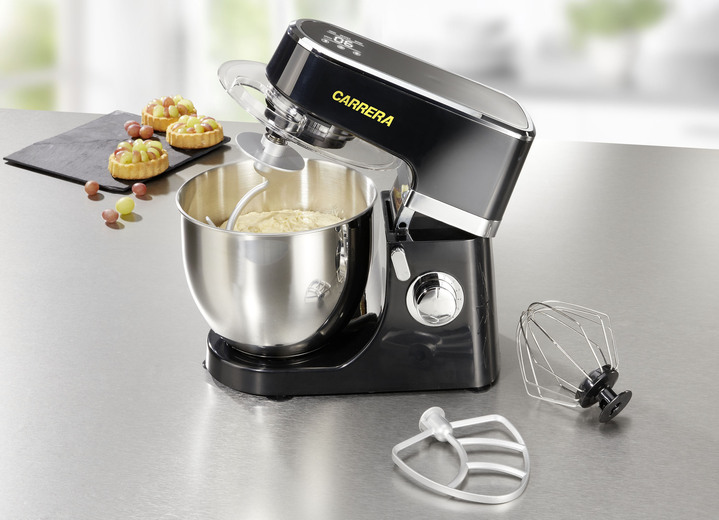 Keukenapparaten - Carrera keukenmachine – de eyecatcher in je keuken, in Farbe SCHWARZ-SILBER