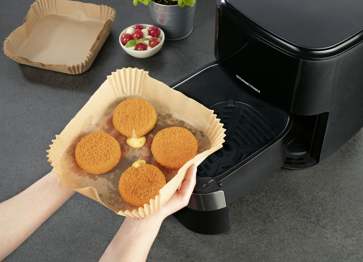 Accessoires - Bakpapieren kommen, set van 100, in Farbe BRUIN, in Ausführung für 5-7 Liter Ansicht 1