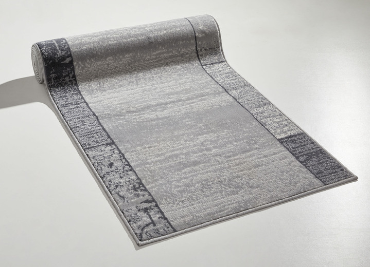 Tapijten - Slijtvaste loper op maat, in Größe 101 (Loper, 60 cm breed) bis 106 (Loper, 100 cm breed), in Farbe ZILVER Ansicht 1
