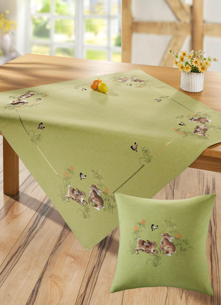 Tafel- en kamerdecoratie met hazenmotieven