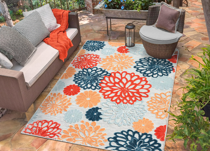 Modern - Bruggen en tapijten met prachtige bloemmotieven, in Größe 113 (vloerkleed, 80 x 150 cm) bis 288 (tapijt, 240x320 cm), in Farbe MEERKLEURIG Ansicht 1