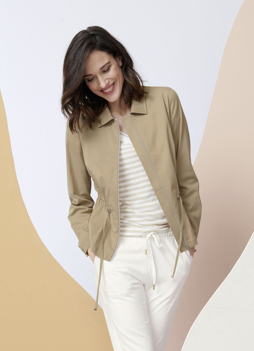 Blazer - Blazer met omslagkraag, in Größe 038 bis 052, in Farbe BEIGE Ansicht 1