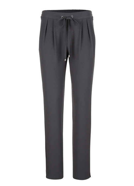 Broeken - Broek in joggingstijl, in Größe 019 bis 052, in Farbe DUNKELGRAU Ansicht 1