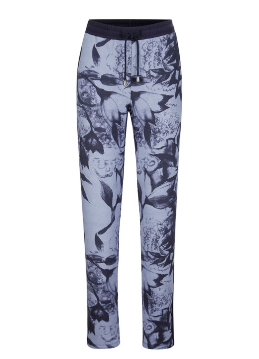 SALE - Broek met galonstrepen aan de zijkant, in Größe 019 bis 052, in Farbe HELLBLAU-MARINE Ansicht 1