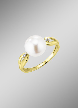 Damesring goud 375/-