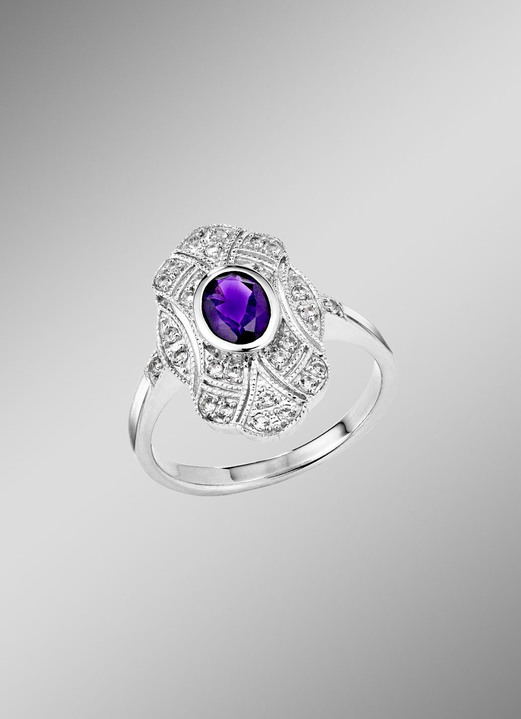 Ringen - Damesring zilver 925/-, in Größe 160 bis 220, in Farbe  Ansicht 1