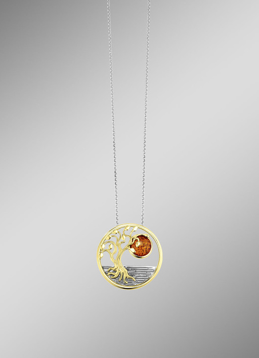 Halskettingen - Ketting zilver 925/-, in Farbe  Ansicht 1
