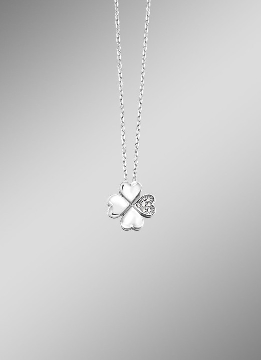 Hangers - Klaverblad hanger met ankerketting, in Farbe  Ansicht 1